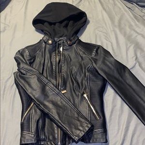 Faux leather jacket